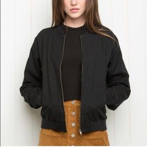 Black Brandy Melville Bomber Jacket